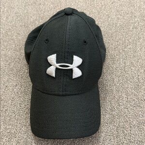 Under Armour Black Hat with White Logo